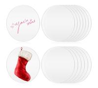 TIDTALEO Cercles Acryliques Transparents 15 Pièces pour Modélisme et Présentoirs, Disque Rond Diamètre 12 Cm, Matériau Acrylique Sûr