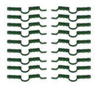 TIDTALEO Clips en Plastique Vert pour Protection des Oiseaux pour Serrage Lot de 20 Fixation Haute Résistance pour Film de Serrage et Structure en Acier