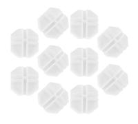 TIDTALEO Connecteurs Blancs en Plastique pour Cubes de Rangement, 10 Pièces, Faciles à Démonter Rainures Spéciales, pour Séparateurs D'étagères et Organisateurs de Placard
