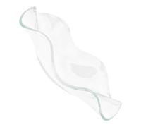 TIDTALEO Coupelle D'aromathérapie Ondulée pour Décoration Maison Élégant en Verre Transparent 115mm pour Fondre Huiles Essentielles et Cire, Plateau Chauffe-Cire Multifonctionnel