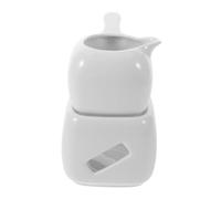TIDTALEO Diffuseur Aromathérapie Céramique Blanc Brûleur de Cire Fondante avec Chauffe-huile Essentiel pour Maison Diffuseur Parfum Prolongé pour Salon et Chambre