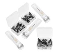 TIDTALEO Distributeur de Pinces à Documents de Bureau Clips de Recharge en Plastique et Métal Usage Polyvalent pour Bureau et Marque-pages Lot de 3