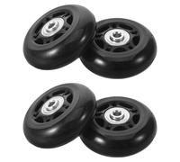 TIDTALEO Kit de Remplacement 4 Pièces pour Valise roulettes Silencieuses et Roulements à Billes en Caoutchouc et Métal, pour Trottoirs et Usage Domestique