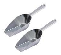 TIDTALEO Lot De 2 Pelles à Glace En Alliage D'Aluminium, Pelle à Glace Pour Supermarché Et Cuisine, Cuillère à Glace Multifonction, Bouche Carrée, 6 Pouces + 7 Pouces