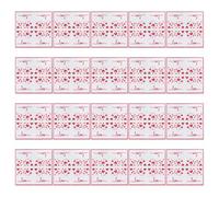 TIDTALEO Lot de 20 Serviettes en Papier Rouge Motif Cœur Love Saint-valentin, Absorption Forte et Usage Polyvalent, pour Anniversaires et Mariages