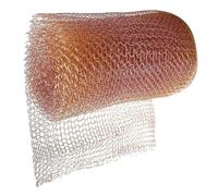 TIDTALEO Maille de Cuivre en Rouleau 5 Pouces X 49 Pieds, Barrière | Jardins et Fermes, Résiste aux UV la Pluie, Bloque Limaces et Rongeurs, Protège Plantes