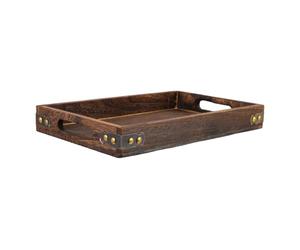 TIDTALEO Plateau pour Pizza et Fruits Vintage en Bois Rectangulaire Matériau Bois Texture Unique, pour Thanksgiving et Pendaison de Crémaillère