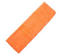 TIDTALEO Recharge de 2 Lingettes de Nettoyage Réutilisables en Fibre Synthétique Orange, Tête de Balai Lavable en Machine Fixation Ferme pour Surfaces Dures et Lisses