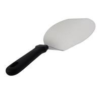 TIDTALEO Stainless Steel Pizza Transfer Shovel Spatule Rond Léthifuge Pizzas Gâteaux avec Poignée Plastique Argent Noir