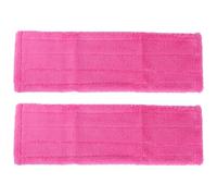 TIDTALEO Têtes de Balai de Rechange en Fibre Synthétique 2pcs Fixation Solide, Lingettes Lavables pour Nettoyage Sols Secs et Humides en Magasin ou Restaurant