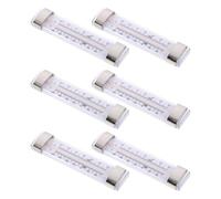 TIDTALEO Thermomètre 6pcs Professionnel de Haute Précision Réfrigérateur avec Abs et Acier Inoxydable, Facile à Lire pour Supermarché et Usage Domestique