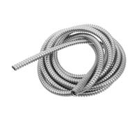 TIDTALEO Tuyau Flexible Résistant aux Chocs en Acier Inoxydable Argenté de 3 Mètres pour Protection de Câbles pour Modules PLC et Lignes de Capteurs
