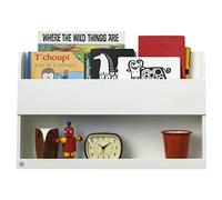 Tidy Books Étagère Murale Chambre pour Lit Superposé et Mezzanine (6-99 Ans), Le Bunk Bed Buddy Original, Étagère Bibliothèque Enfant Bois, Blanc, 33 x 53 x 12 cm, Écoresponsable, Fait Main.