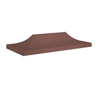 Tidyard Catherinol Toit de Tente de réception 6x3 m Marron 270 g/m² Toit de Tente de Réception Toile de Tonnelle Toit de Tente de Réception Auvent de Remplacement