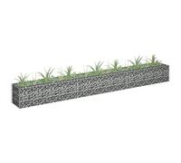 Tidyard Lit surélevé à Gabion Acier galvanisé 270x30x30 cm Grille de Mailles Fleur Plante Lit Surélevé, Jardinière Panier de Gabion pour Jardin, Terrasse, Arrière-Cour, Extérieur Décorative