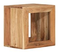 Tidyard Tabouret 40x30x40 cm Bois d'acacia Solide, Pouf Repose-Pied, Coffre de Rangement Petit Siège Ottoman, Tabouret Bas pour Canapé, Chambre, Salon, Entrée Style A