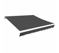 Tidyard Tissu de Remplacement pour Auvent Tissu de Rechange pour Store Toile d'auvent Store Banne pour Patio, Terrasse ou Jardin Imperméable Anthracite 400x300 cm