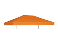 Tidyard Toile Supérieure de Belvédère 310 g/m² 4 x Orange, Toit de Remplacement Gazebo, Recouvrement de Remplacement, d'Auvent Couverture Supérieure de Tente Abri Soleil