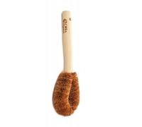 Tierra Verde Brosse à vaisselle et à légumes avec manche - en coco et bois