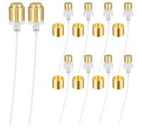 TIESOM10 pièces de 1,5 cm de diamètre - Tête de pulvérisation dorée de rechange - Mini vaporisateurs de parfum - Embouts plaqués or - Idéal pour les créations parfumées et les recharges DIY