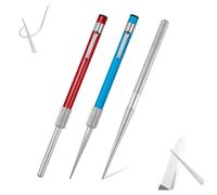 TIESOME Aiguiseur de Couteau Diamant, Affûteuse Diamant Portable, Meules et Baguettes pour Couteaux de Chasse et de Cuisine, 2 Pièces Bleu + Rouge