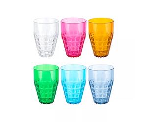 TIFFANY Lot de 6 verres en acrylique de couleur 510 ml GUZZINI SC