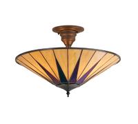 Tiffany Plafonnier Dark Star - Multicolore