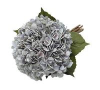 Tifuly Fleur d'hydrangea Artificielle de, 5 PCS Simples Longues Soie Tige 6,3 Pouces tête Hortensia Bouquets pour Le Mariage, la Maison, hôtel, décoration de fête, Arrangement Floral (Bleu Vintage)