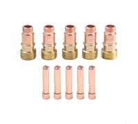 TIG Kit de lentilles à gaz 17GL116 10N23S pour WP-17 18 26 pour torche Stubby 1/16" 1,6 mm Pince de serrage 5 Pack d'accessoires de soudage professionnels