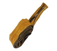 TIG - Tuyau de câble en cuir de vachette ignifuge et résistant à l'usure avec fermeture éclair pour appareils de soudage MIG/TIG - Protection contre la chaleur - 10,2 cm de large - 7,5 m de long