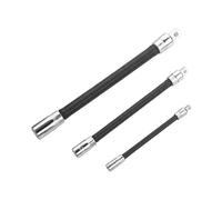 Tige articulée pour ouille - Flexible et flexible - Rallonge de visseuse à percussion 1/2 1/4 3/8" - En acier à ressort - Couple élevé - Rayon d'action de 360 degrés pour outils