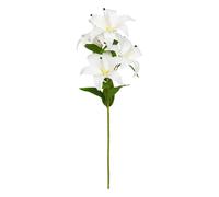 Tige Artificielle 4 Lys Jago 80cm Blanc