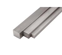 Tige carrée en acier inoxydable V2A 304 9 mm 1.4301 Barre carrée 0,5 m
