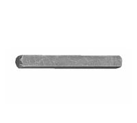 Tige carrée non percée - pour poignées porte - 7x70 mm - acier zingué FERCO