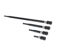 Tige d ' extension de porte-embout de 1/4 pouces, 4 pièces, Black | Porte-embout de Joint de tige d ' extension de poignée hexagonale pour perceuse électrique, tournevis, accessoires
