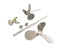 Tige d'agitation et de dispersion à hélice à trois pales en acier inoxydable - Diamètre: 40mm à 120mm, avec écrou, lame et tige en option(Length 400mm Rod)
