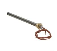 Tige d'allumage 350 W pour cheminée à granulés HAAS & Sohn - Bougie d'allumage 230 V - Acier inoxydable - Diamètre : 12,5 mm - Longueur : 170 mm - Avec filetage 3/8" - Pièce de rechange pour un
