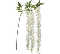 Atmosphera - Tige de glycine artificielle blanche - H130 cm