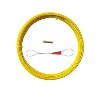 Tige de conduit en fibre de verre 4 MM ruban de poisson en fibre de verre Rodder de câblage extracteur de bobine de conduit extracteur de câble extracteur de câble en cours d'exécution jaune 40 M