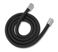 Tige de douche universelle chromée, Flexible de douche 1,5 m/2 m en nylon multicolore(Black,1.5M)