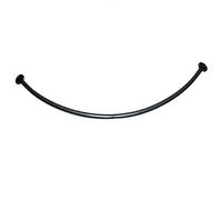 Tige De Rideau pour Cabine D'essayage d'angle - Étagères Simples pour Cabine D'essayage - Étagère Métallique pour Rideau De Cabine D'essayage - Tige De Rideau De Douche (Couleur : Zwart, Taille : 70