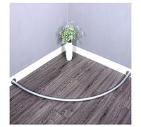 Tige De Rideau pour Cabine D'essayage d'angle - Étagères Simples pour Cabine D'essayage - Étagère Métallique pour Rideau De Cabine D'essayage - Tige De Rideau De Douche (Couleur : White, Taille : 70