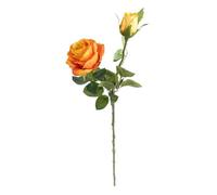 Tige de roses artificielles orange H48cm - Atmosphera Créateur d'intérieur