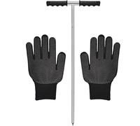 Tige de sonde réglable avec poignée en T - Tige pour test de compactage du sol en acier inoxydable - Outil robuste pour tester la pénétration - Appareil de localisation de sous-sol entièrement en
