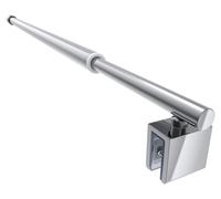 Tige de support télescopique pour paroi de douche, de 700 à 1200 mm, en acier inoxydable