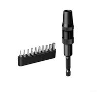 Tige d'extension, adaptateur de connexion multi-angle avec aimant puissant joint de 6,35 mm pour perceuse électrique, tournevis, outil électrique (D)