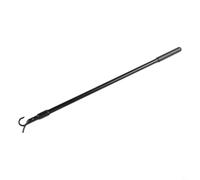 Tige d'extension de fenêtre réglable de 30 à 60 cm, outil télescopique avec crochets, pour trappe de toit, poteau en alliage d'aluminium noir, poteau d'ouverture de trappe de toit