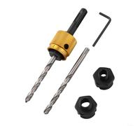 Tige d'extension de foret flexible à changement rapide avec tige hexagonale pour scies cloches de 16 à 152 mm, adaptateur de perçage pour bois, métal, espaces restreints (poignée ronde)