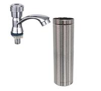 Tige d'extension de montage de robinet en acier inoxydable, 10 cm de longueur filetée d'extension à pied haut fixe, raccords de robinet de lavabo pour cuisine et salle de bain