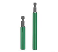 Tige d'extension télescopique 6,35 mm pour visseuse à percussion 80 mm 120 mm Construction en alliage d'aluminium avec rétention d'embout magnétique pour réparations (80 mm)